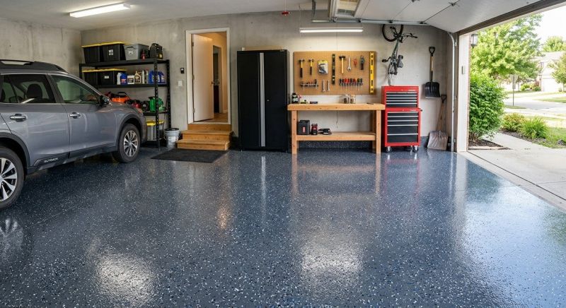Garage Floor Staining in Loudoun County, VA